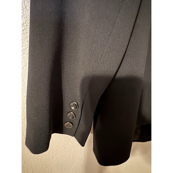 Talbots Suit Jacket Blazer 14W Black Classic 3 Button Tri-Poly - Picture 4 of 11